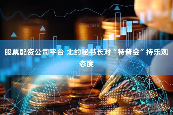 股票配资公司平台 北约秘书长对“特普会”持乐观态度